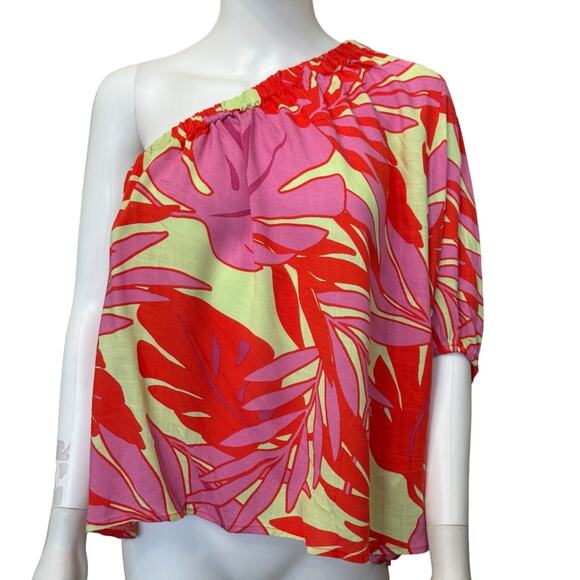 New ~ SANCTUARY ~Women's One Shoulder Elastic Top Size 2X - Picture 3 of 8